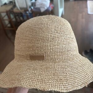 NEW Will + Bear Crushable Straw Bucket Hat Small